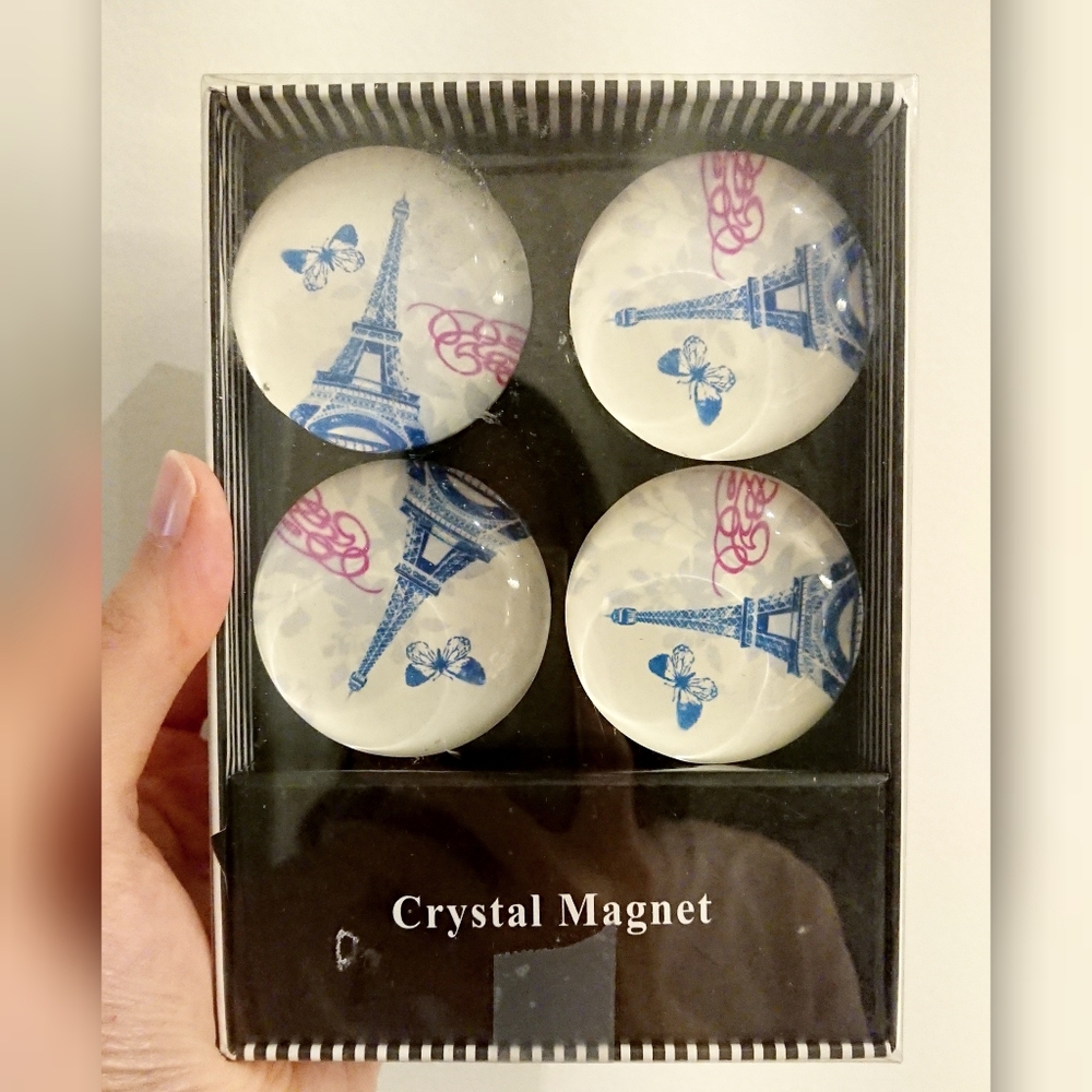 ✨FREE ADD ON✨ Crystal Eiffel Tower Magnets - Box of 4